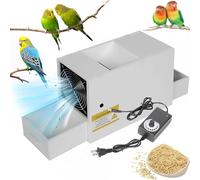 Macchina Elettrica Sgranatrice Di Cereali, Soffiatore Di Semi A Velocità Regolabile Con 2 Cassetti Per La Pulizia Di Miglio, Mais, Semi Di Melone, Attrezzatura Per La Lavorazione Del Mangime