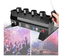 Macchina elettrica spara coriandoli, distanza di spruzzo: 8-10 metri, DMX 512/telecomando, angolo regolabile, for feste, eventi, matrimoni, palcoscenici, concerti, eventi