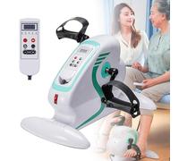 Macchina ellittica sotto la scrivania, cyclette motorizzata con display LCD, resistenza regolabile, mini cyclette per l'allenamento in casa e in ufficio, per l'allenamento di gambe e braccia