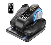 Macchina ellittica sotto la scrivania - Modello aggiornato, Ellisse Leg Exerciser per anziani completamente assemblato, silenzioso e portatile, esercitatore elettrico a pedale seduto con telecomando e