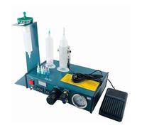 Macchina Erogatrice Di Colla Manuale Erogazione A Doppio Controllo A Pedalata Attrezzatura Automatica For L'erogazione Resina Epossidica Gocciolamento Preciso