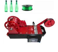 Macchina estrusore di filamenti 3D, macchina for la produzione di filamenti da tavolo, macchina for la produzione di filamenti in PET riciclato da bottiglie di plastica(Red)