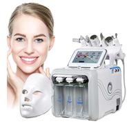 Macchina facciale 7 in 1 con idrogeno e ossigeno, spray professionale per viso e ossigeno, esfoliazione idrodermoabrasione, ringiovanimento della pelle e pulizia profonda dei pori per salone di
