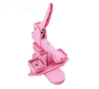 Macchina Fare Badge Macchina per creare bottoni con badge quadrati da 50 mm per realizzare magneti da frigorifero, spille, spille, articoli per l'artigianato artistico(50mm Pink Machine)