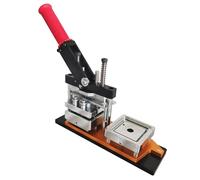 Macchina Fare Badge Macchina per la fabbricazione di distintivi magnetici in latta, macchina per bottoni quadrati in metallo 50 * 50, funzionamento manuale(Describe 5)