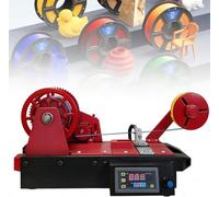 Macchina Filamento per Stampante 3D, Ricicla Bottiglie Pet in Filamento 1,75mm, Display Digitale, Temperatura e velocità Regolabili, Design Compatto da Scrivania per Maker DIY ed Educazione STEM,Red