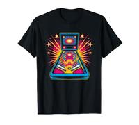 Macchina Flipper Retro Arcade Gioco Vintage Maglietta
