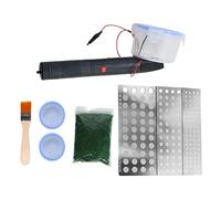 Macchina floccante portatile per progetti fai da te scenografia layout puntelli micro paesaggio con modello, set 4