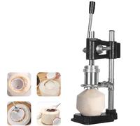 Macchina for aprire il cocco, utensile, macchine manuali for l'apertura dei fori, for giovani, teneri, capelli, uso commerciale o domestico, base stabile, testina di pressione di precisione(Black)