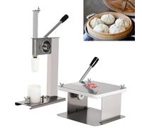Macchina for Baozi 3 in 1, Bao Buns con pressa for impasto, macchina for chiudere e 3 stampi in PE, kit for preparare panini e ravioli, for panini deliziosi, for uso domestico e commerciale