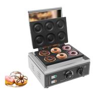 Macchina For Ciambelle Professionale Antiaderente A Doppia Faccia A Sei Slot For Torte Rotonde For Waffle For Colazione In Cucina In Famiglia