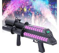 Macchina for coriandoli elettrica, pistola for coriandoli portatile, cannone for coriandoli Gatling elettronico, pistola for atmosfera da discoteca a LED, distanza del getto 8-10 M