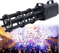 Macchina for coriandoli portatile a 6 teste Macchina for coriandoli for fuochi d'artificio con luci a LED Effetti speciali Controllo di scena for spettacoli in discoteca DJ, distanza di getto 8-10 m