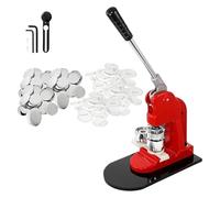 Macchina For Creare Bottoni 25MM-75MM Pulsante Fai Da Te Pin Badge Press Maker Con 100 Pezzi Di Parti Pulsanti Circle Cutter Stampo Kit Utilizzo Multiplo E Tanto Divertimento(44MM)
