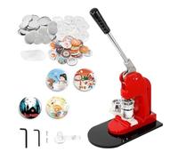 Macchina For Creare Bottoni Fai-da-te 25MM-75MM Badge For Macchine In Metallo Set Spille Strumenti Di Stampa Con 100 Pezzi Cerchio Parti Pulsanti Produzione(25MM 100Pcs-Button)