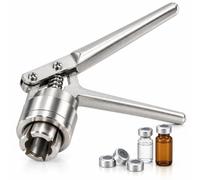 Macchina For Crimpare Manuale, Cappucci Flip Off Da 13 Mm-32 Mm | Strumento In Acciaio Inossidabile Con Manico Lungo, 20-30 Bottiglie/min, For Fiale Da Laboratorio(20mm)