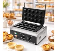 Macchina For Crostate Di Uova,Macchina For Crostate Riscaldante Su Due Lati | 7+8 Cavità Miste, Uso Commerciale Ad Alta Frequenza, For La Preparazione Di Tortine(7Square+8Round)