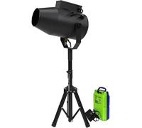 Macchina For Feste In Schiuma Da 1000 W Con Treppiede Regolabile E Pompa Dell'acqua - Soffiatore For Bolle Da Palco For Piscine All'aperto, Compleanni Ed Eventi(Rechargeabletype)