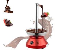 Macchina for fontana di cioccolato, macchina elettrica for fontana di fonduta di cioccolato con raschietto, acciaio inossidabile, modello con rubinetto, macchina elettrica commerciale for feste