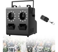 Macchina for fumo e bolle 3 in 1, macchina for fumo e bolle da 1500 W con 24 luci LED, telecomando, timer, controllo DMX for Halloween, Natale, matrimoni