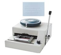 Macchina for goffratura, codificatrice manuale, macchine da stampa for goffratura con numeri in PVC da 72 caratteri, struttura in metallo resistente, facile da usare for piccole imprese