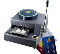 Macchina for goffratura manuale for la codifica di carte in PVC, strumento da 68 caratteri for imprimere numeri e lettere in rilievo su badge VIP, di appartenenza e identificativi personalizzati