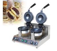 Macchina for hamburger, pressa for hamburger commerciale, macchina for waffle for hamburger da 1300 W, macchina for waffle for gelato, waffle elettrica for coni gelato