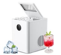 Macchina for Il Ghiaccio a Pepite da 9 Pezzi/6 Minuti, Macchina for Il Ghiaccio Autopulente Compatta, Camper, Cucina, Appartamento, Campeggio, Ufficio