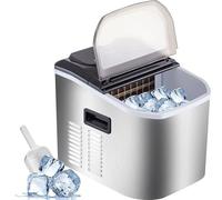 Macchina for il ghiaccio con paletta for ghiaccio e cestello controsoffitto 40 libbre in 24 ore compatta e autopulente for casa/cucina/ufficio Durata, Efficienza