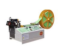 Macchina for il taglio del nastro della cintura in tessuto caldo e freddo del computer Macchina for la tessitura del nastro adesivo magico automatico Strumenti for il taglio elastico(986 cold 110)