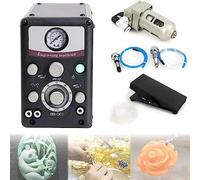 Macchina for incidere pneumatica di gioielli 110V/220V 400-8000PRM, pressione dell'aria regolabile 60PSI a doppia estremità Impatto Graver Strumenti for la creazione