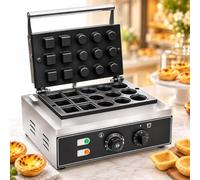 Macchina For La Cottura Di Crostate Commerciale | Stampo In Alluminio Pressofuso For Riscaldamento Uniforme, Pannello Di Controllo Manuale, For Bar(7Square+8Round)