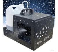 Macchina for la neve artificiale da palco for feste, 1500 W, professionale, con effetto neve finta, con DMX512/manuale/telecomando, copre 80 m² for esterni, interni, DJ, feste, matrimoni