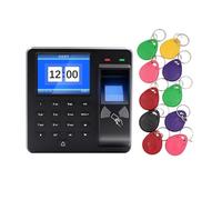 Macchina For La Presenza Di Impronte Digitali+codice+scheda Display A Colori Da 2,4 Pollici Non È Necessario Scaricare Il Software Generazione Rapporti Intelligenti Smart Attendance(M10H-10Mkey)