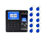 Macchina For La Presenza Di Impronte Digitali+codice+scheda Display A Colori Da 2,4 Pollici Non È Necessario Scaricare Il Software Generazione Rapporti Intelligenti Smart Attendance(M10H-10Bkey)