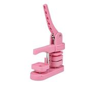 Macchina for la produzione di bottoni quadrati da 50x50 mm con 100 pezzi di materiali Macchina for la produzione di punzoni manuali fai da te Realizzazione efficiente(PINK)