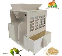 Macchina For La Pulizia Dei Semi For Uccelli, Separatore Di Gusci Soffiati For Mangime For Uccelli, Macchina For Il Soffiaggio Dei Cereali Con Ventola A Velocità Regolabile(Beige)