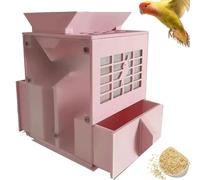 Macchina For La Pulizia Dei Semi For Uccelli, Separatore Di Gusci Soffiati For Mangime For Uccelli, Macchina For Il Soffiaggio Dei Cereali Con Ventola A Velocità Regolabile(Pink)