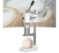 Macchina for l'apertura manuale del foro del cocco, strumento di apertura verticale commerciale, coperchio in acciaio inossidabile, funzionamento giovane e facile da aprire(White)