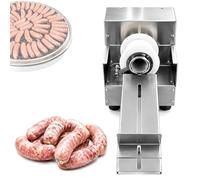 Macchina for legare salsicce elettrica in acciaio inossidabile | Motore da 80W,comando a pedale,binario di guida regolabile,corpo in acciaio inossidabile for legare velocemente le salsicce