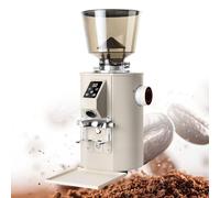 Macchina for macinare i chicchi di caffè espresso, macinacaffè commerciale a macine piatte, 9 impostazioni precise, doppia modalità di dosaggio(White)