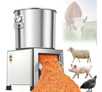 Macchina for mangimi commerciali for pollame, trituratore in acciaio inossidabile con 4 lame, tritatutto for verdure da 1850 W, grattugia for verdure, taglio di verdure for allevamento di bestiame