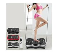 Macchina for massaggiatore for tutto il corpo con piattaforma vibrante fasce di resistenza e amp; Controllo remoto for perdere peso bruciando grassi Per principianti del fai da te(Silver)