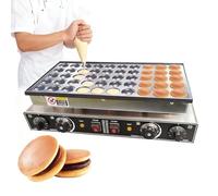 Macchina for pancake commerciale da 50 fori, diametro pancake 45 mm - Macchina olandese elettrica, mini pancake antiaderente, macchina for waffle, tostapane, padella for crêpe e uova