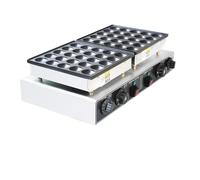 Macchina For Pancake Elettrica Commerciale 25 Pezzi*2 Mini Olandese A Doppia Piastra 1900W For Antiaderente Elettrodomestico For La Casa Distribuzione Uniforme Del Calore