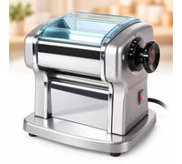 Macchina for pasta elettrica, pressa for pasta piccola domestica | Rullo in acciaio inossidabile lucidato, rotolamento antiaderente, for lavori produzione pasta fresca