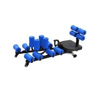 Macchina For Pressa For Gambe For Carichi Pesanti, For Allungamento Delle Da 440 Libbre,Attrezzatura For Stretching Regolabile 0 A 230°,Con Schienale E Rotelle(Blue)