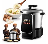 Macchina for rondini da 6 litri,macchina for fufu a coppia elevata | Con touch screen LED e timer, macchina for nidi d'uccello, battitore for riso, con funzione di riscaldamento