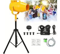 Macchina For Schiuma Con Supporto For Treppiede, Cannone For Schiuma For Feste Da 1000 W, Angolo Regolabile, Distanza 6-10 M/area 80 M², For Feste/eventi/divertimento Estivo In Piscina(Yellow)