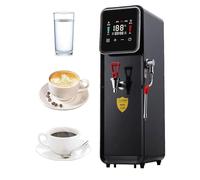 Macchina for schiumare il latte a vapore commerciale, macchina for schiumare l'acqua bollente a vapore completamente automatica da 2000 W,macchina for schiumare il latte a vapore elettrico(Black)
